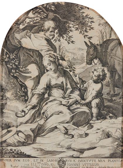 Rest On The Flight Into Egypt by Federico Barocci, Rafaello Schiaminossi