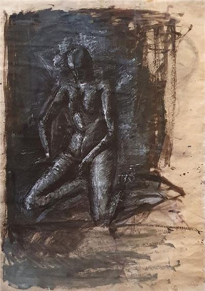 Kniender Akt by Lothar Böhme