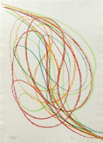 Blattform (Schwünge) by Hermann Glöckner, 1984