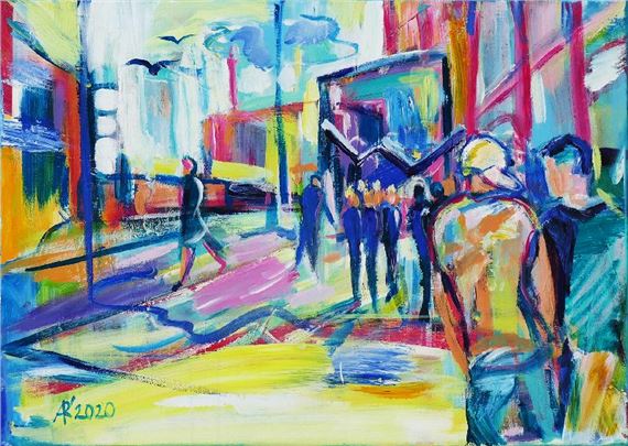 Anke Rische | Am Alexanderplatz (2020) | MutualArt
