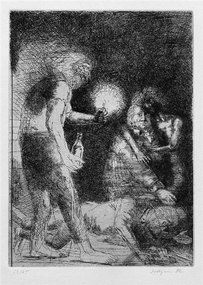 Licht ins Dunkel bringen by Volker Stelzmann, 1982