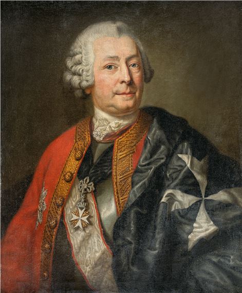 Anton Graff | Portrait of Adam Rudolf von Schönberg (Circa 1770 ...