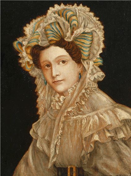 Damenportrait by Anton Falger, circa 1860