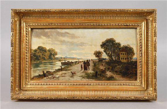 Das neue Wirtshaus am Donaukanal by Otto von Ruppert, 1875