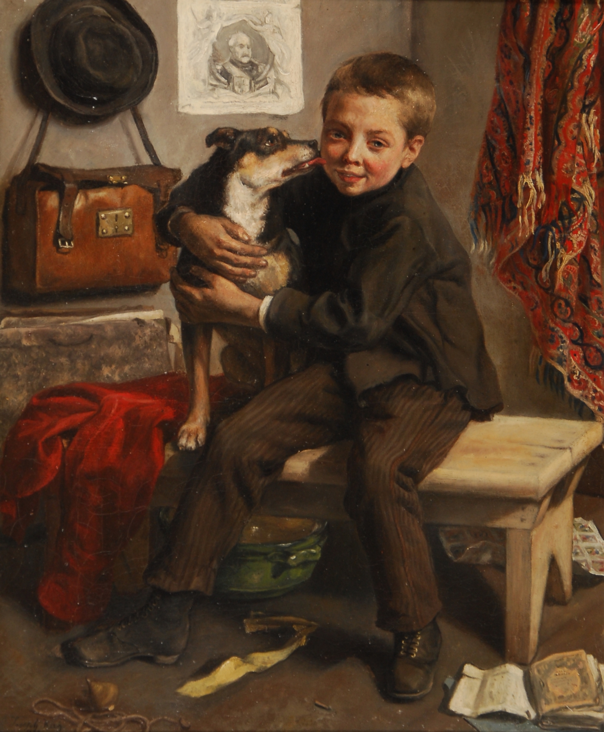 Artwork by Joseph Kas, Les deux amis, Made of Oil on canvas