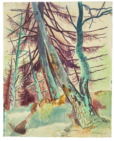 Forêt  by Max Pechstein, 1934