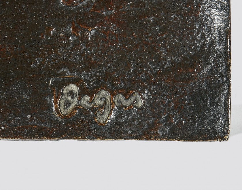 Artwork by Edgar Degas, Cheval marchant au pas relevé, Made of Bronze with brown patina