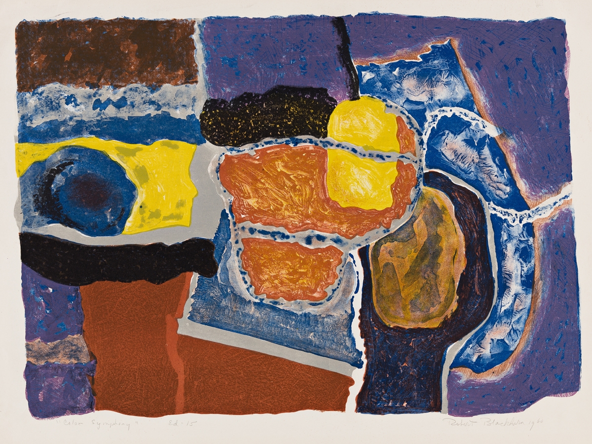 Artwork by Robert Blackburn, Color Symphony, Made of Color lithograph on cream wove paper