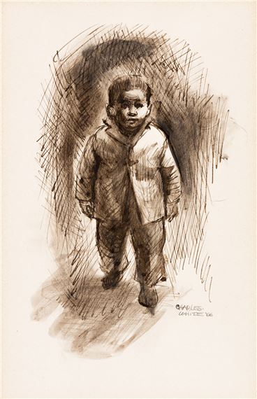 Little Boy Walking (Child Walking) by Charles White, 1966