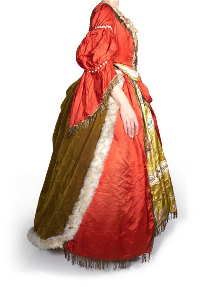 Leon Bakst | Irena Plotnikova's gown as a Lady in Waiting from Scene 1 of  The Sleeping Princess by Diaghilev's Ballets Russes | MutualArt