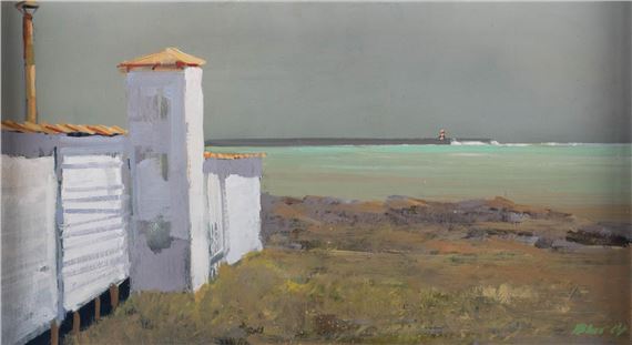SEA AT CATAGNA by Robert R. Bliss, 1964