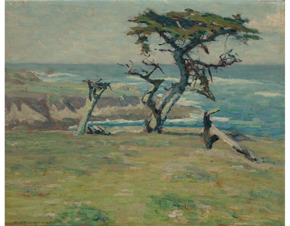 On the Seventeen Mile Drive Near Del Monte by Clark Hobart