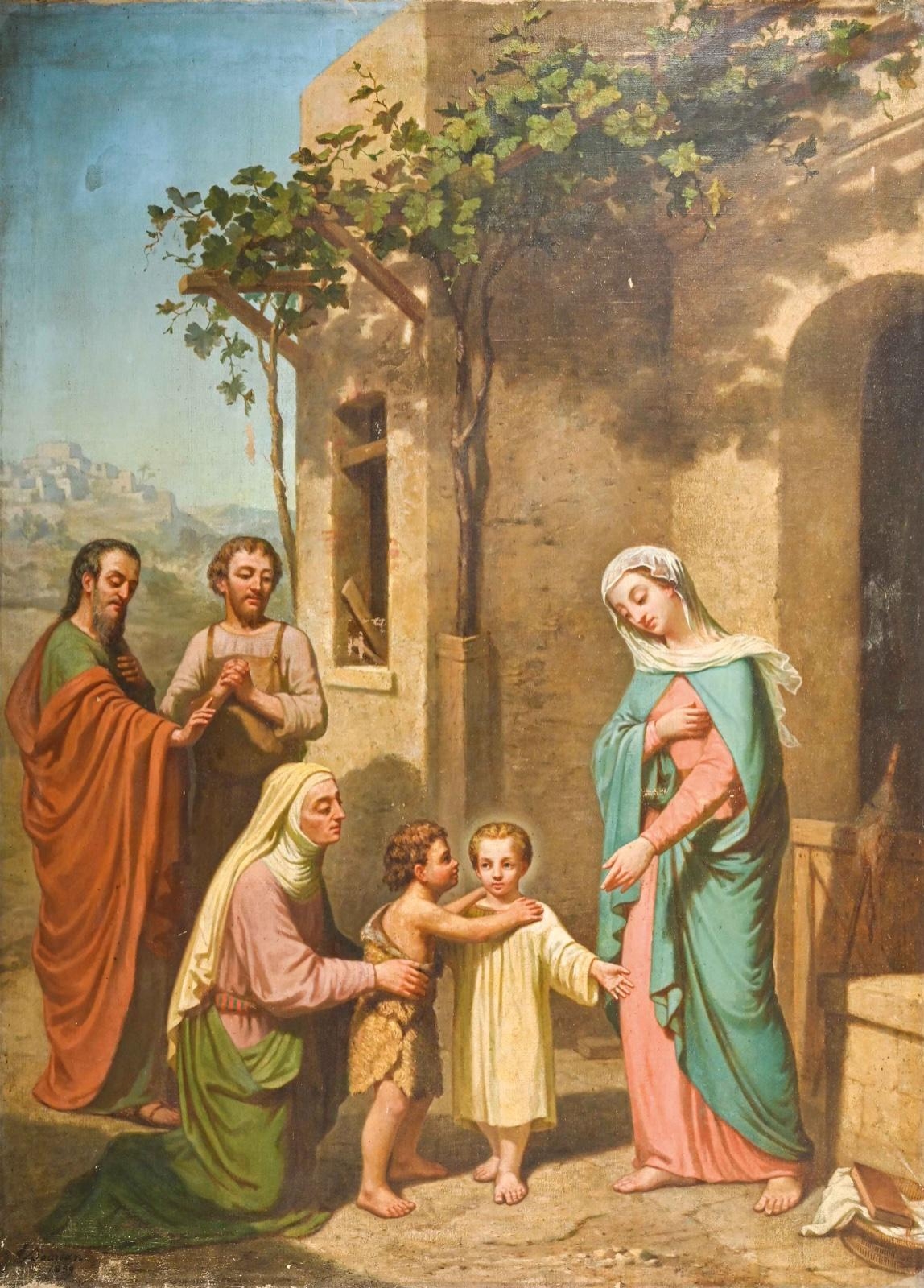 Théodore Jourdan Christ and Saint John the Baptist (1859) MutualArt