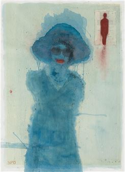 Untitled (Blue Woman) - Sue Pam-Grant