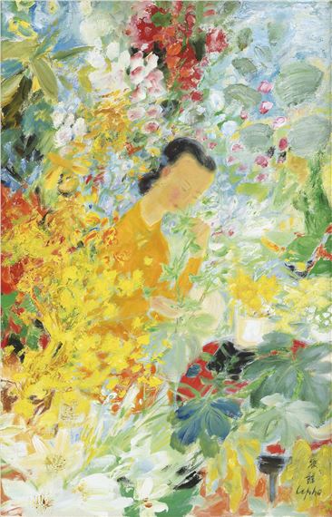 La Fleuriste (The Florist) by Lê Phổ, 1970