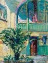 Corner of Brulatour Courtyard by Anne Wells Munger