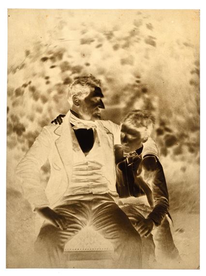 Louis Remy Robert | Portrait d’un père et son fils (Circa 1850) | MutualArt