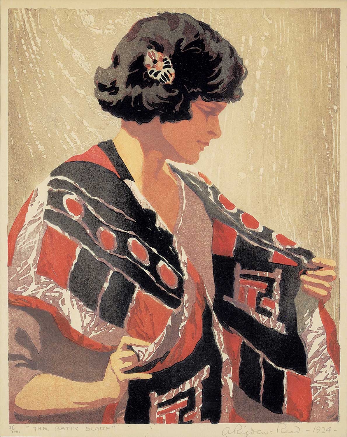 Arthur Rigden Read | The Batik Scarf (1924) | MutualArt