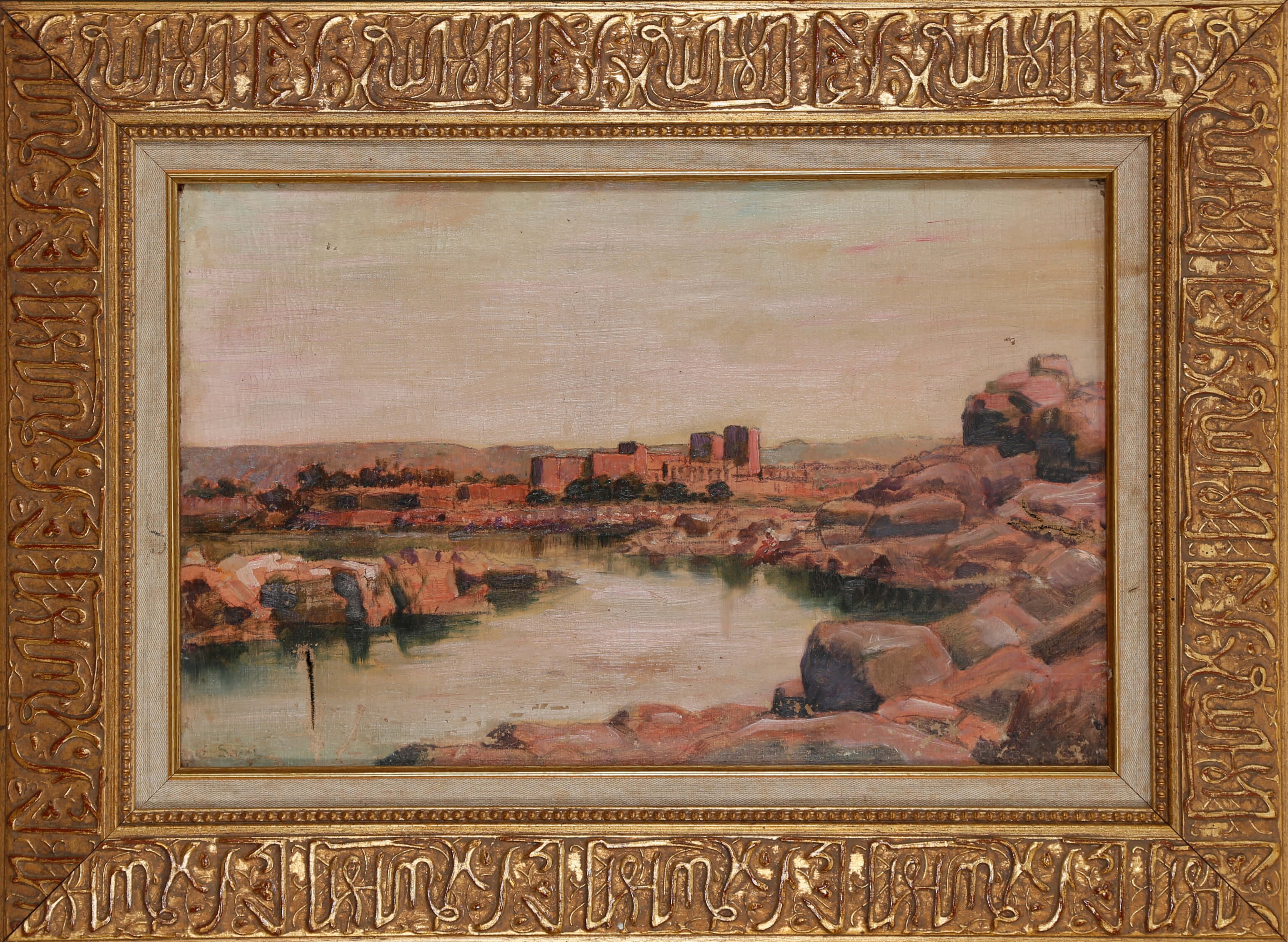 Artwork by Edouard Alexandre Sain, Vue d’Orient, Made of Oil on canvas