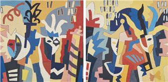 Carnaval à Venise no.9 dipytch - George Merheb