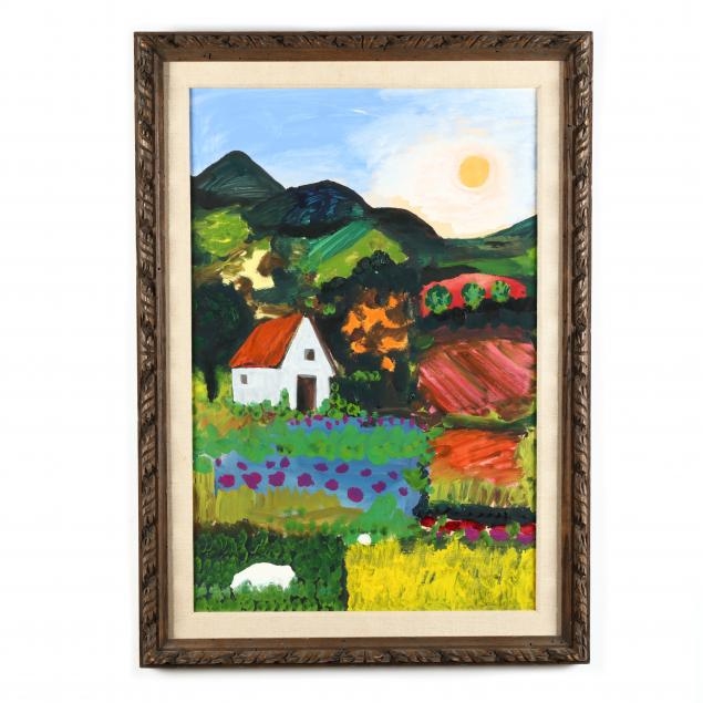 Artwork by Francisco Sainz, Landscape 1, Made of Oil on board