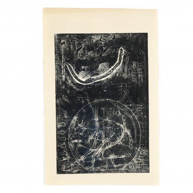 Artwork by Francisco Sainz, Good Omen #1, Made of Collograph on paper