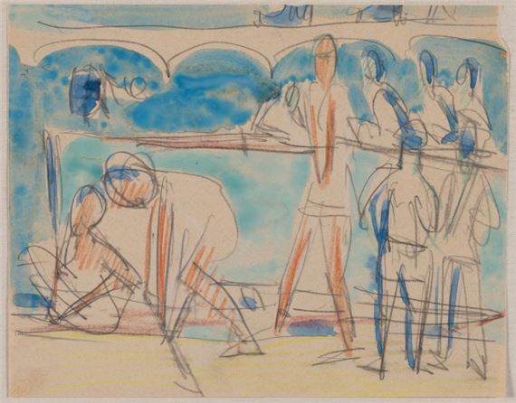 Ruderer by Ernst Ludwig Kirchner, 1928