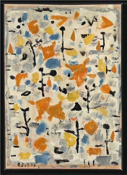 COMPOSITION 250 by Roger Bissière, 1955