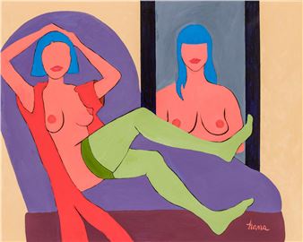 Lady with Green Legs - Hans Strilbyckij