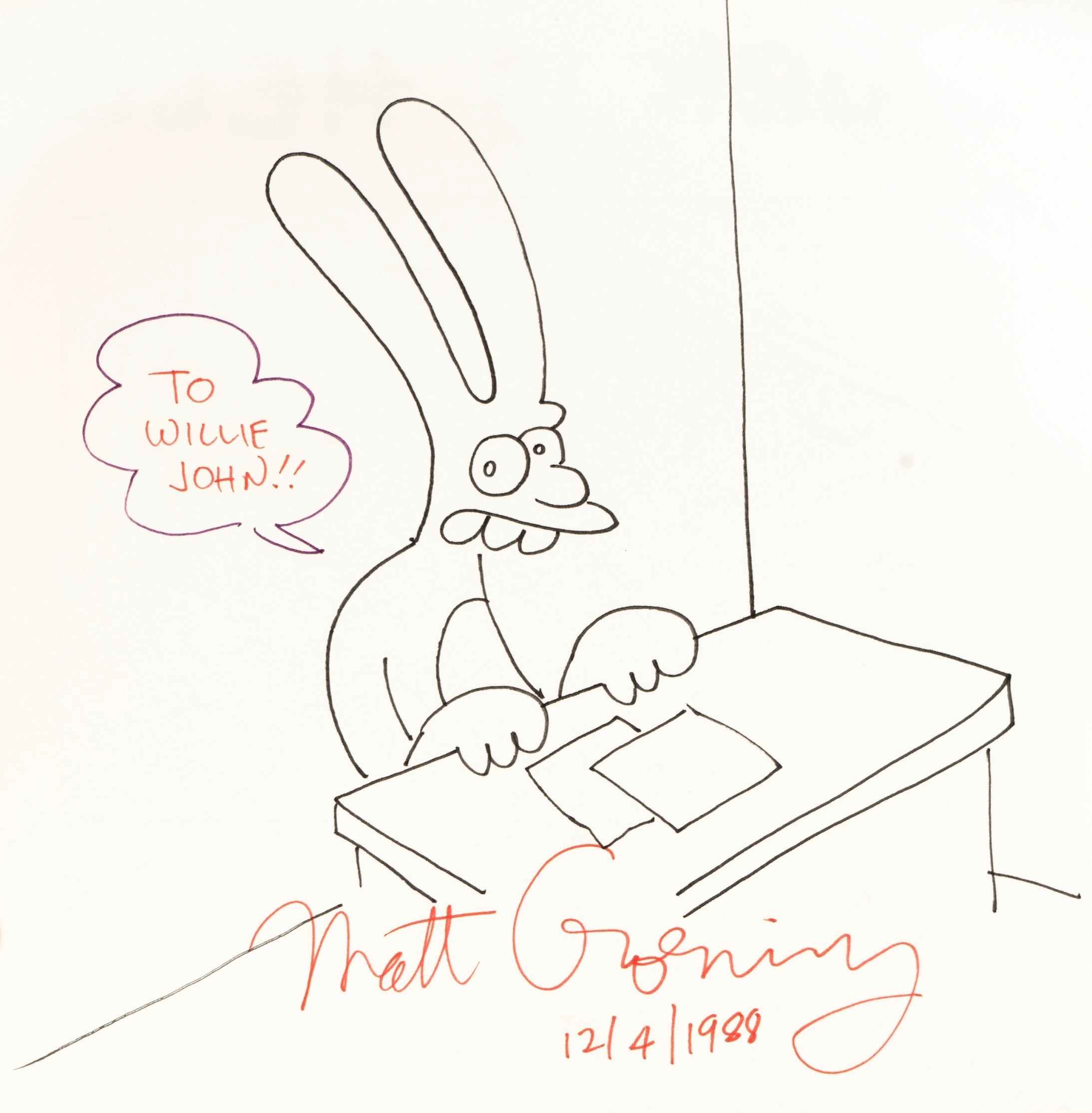 “Work is Hell” by Matt Groening, 1988