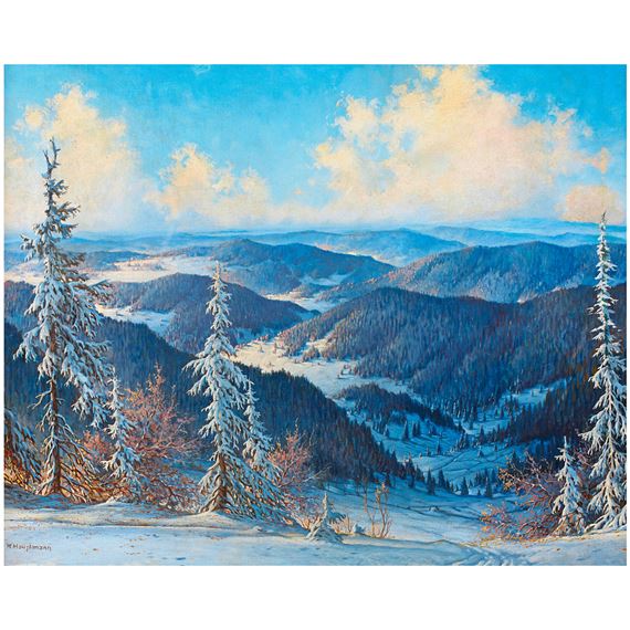 Blick v. Blößling z. Wacht (view from the Blößling to the Wacht) by Karl Hauptmann, 1940