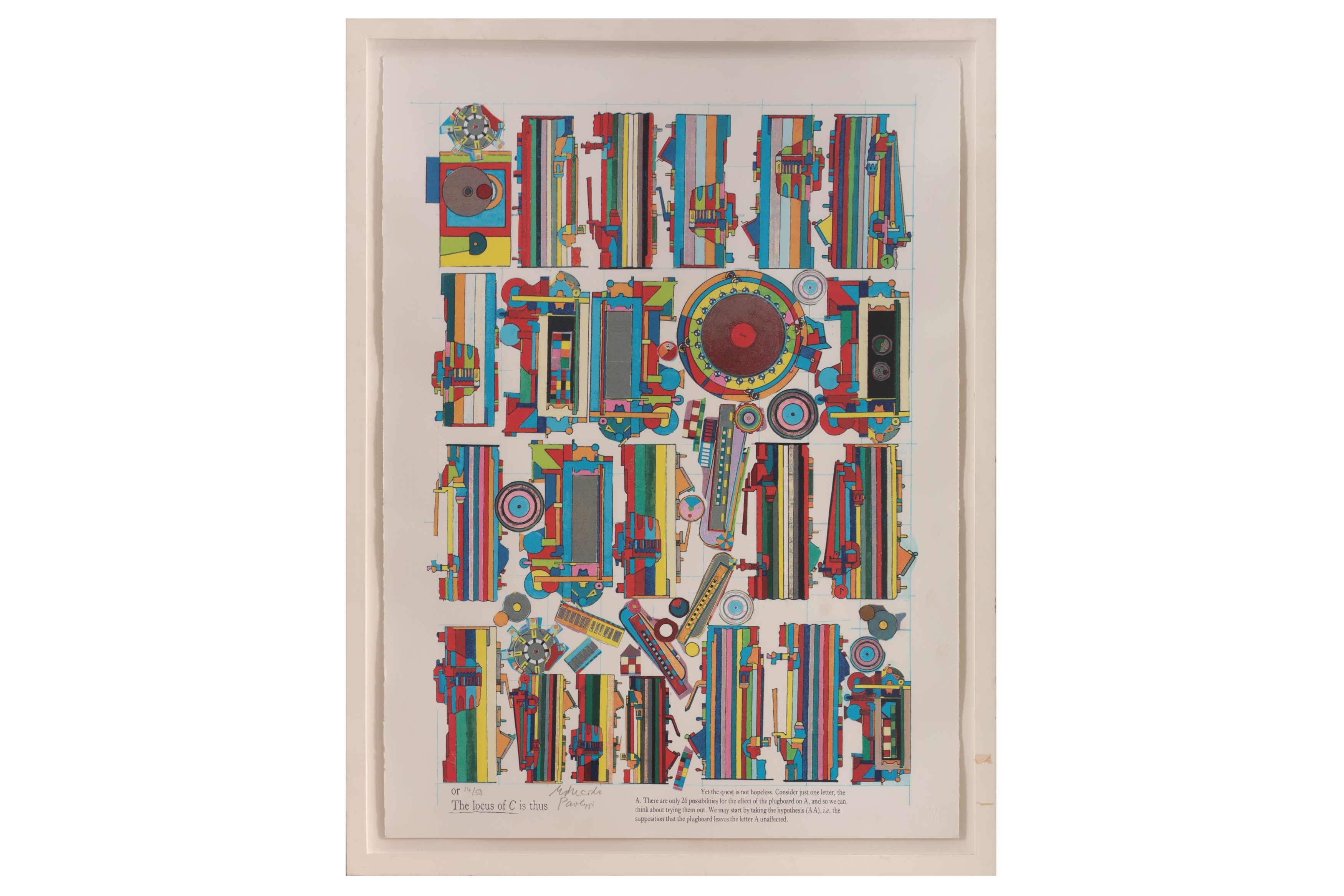 Eduardo Paolozzi | Turing series no. 8 - The Locus of C is Thus | MutualArt