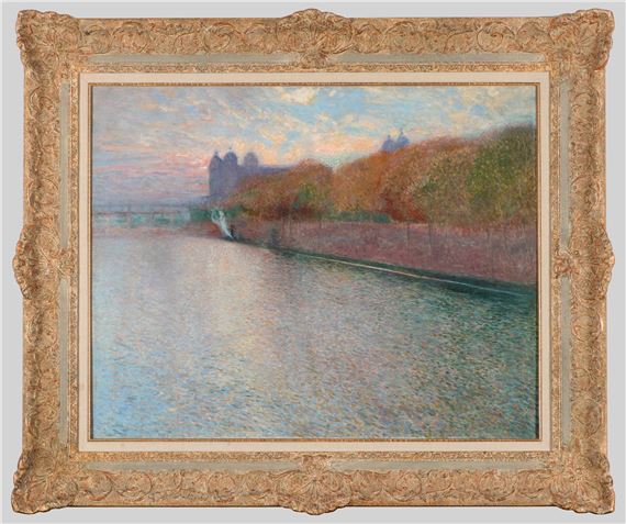 Le chaland sur le fleuve by Georges Lemmen, 1891