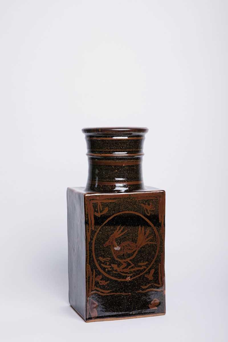 Artwork by Vincent's Pottery Studio, Standing vase, Made of hand-painted and glazed ceramic