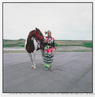 "Gertrude Foolish Bear, Three Different Tribes/Fort Berthold Ind. Reservation," - Zig Jackson
