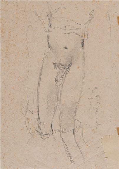 Nudo maschile by Filippo de Pisis, 1925