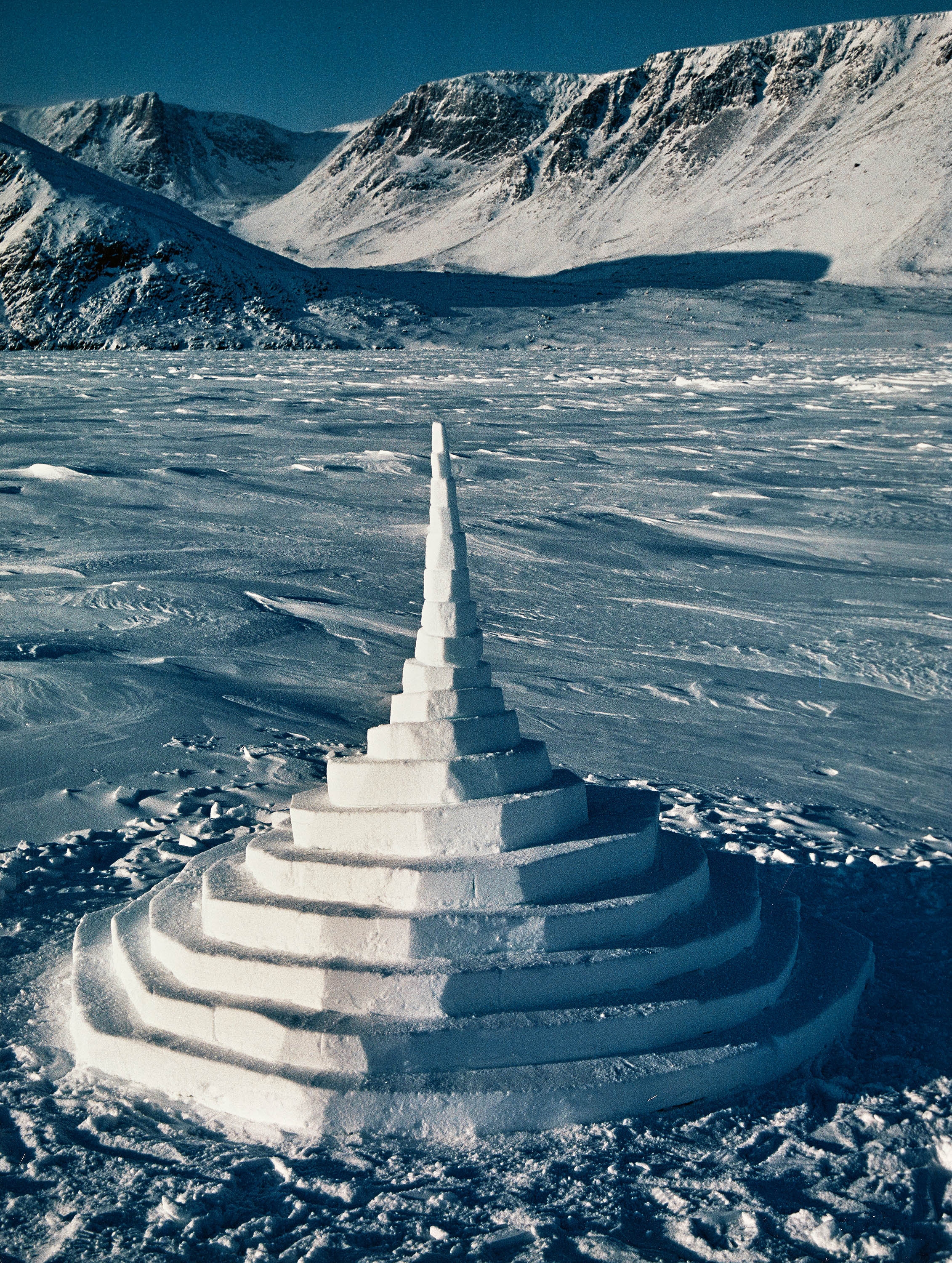 Artwork by Andy Goldsworthy, Untitled (Stacked Snow Cone)., Made of C-print