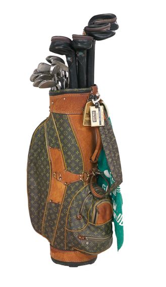 Louis Vuitton, Vintage Louis Vuitton Woman's Golf Club Bag and Clubs