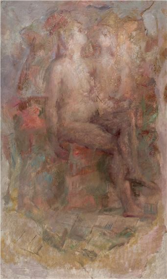 Dama desnuda sentada by Guillermo Vargas Ruiz