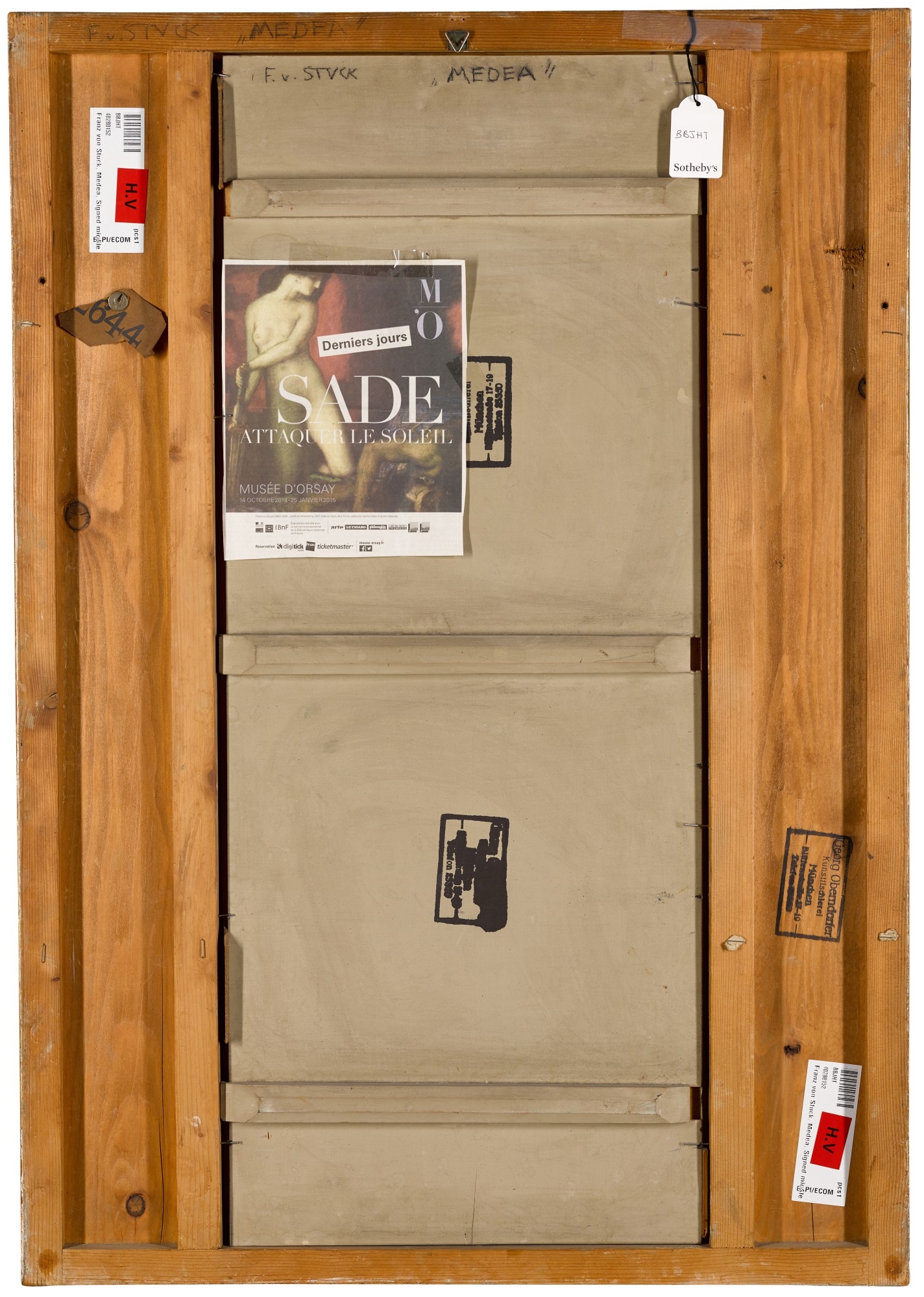 Artwork by Franz von Stuck, Medea, Made of oil on panel