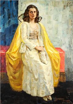 Portrait of the artist's second wife - Matthias Peschcke Køedt