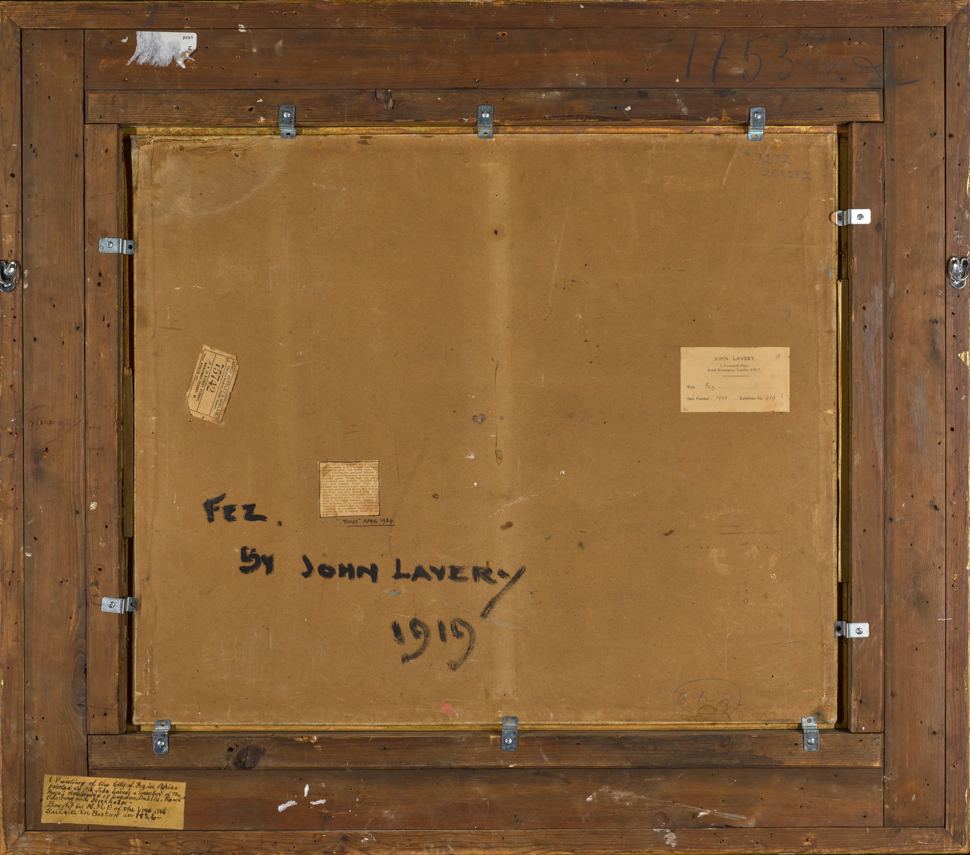 Artwork by John Lavery, A View of Fez, Made of oil on board