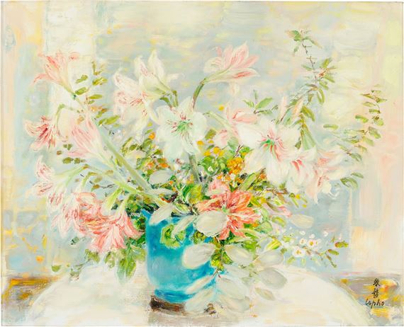 Lilies in a vase