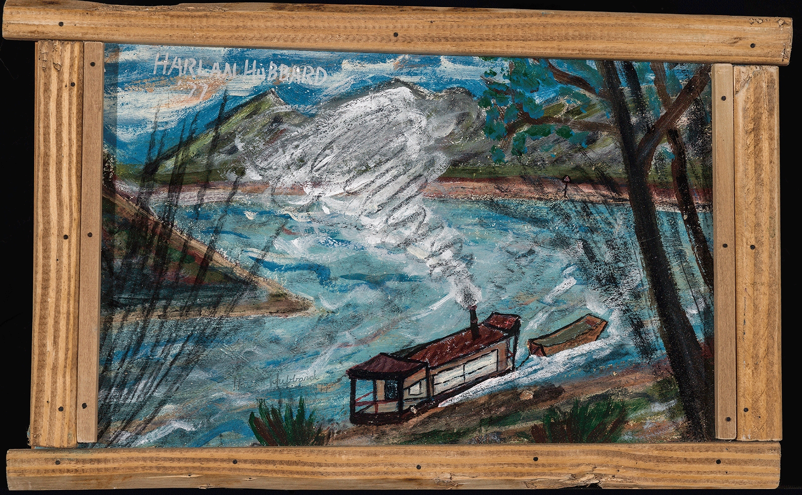 Artwork by Harlan Hubbard, Harlan’s Bell, Made of Oil on board