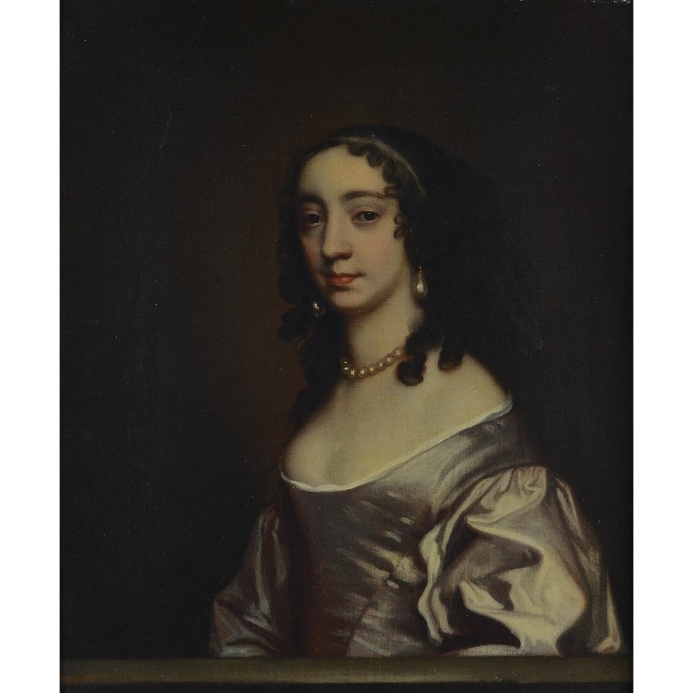 British School, 17th Century | Portrait of a lady wearing pearls ...