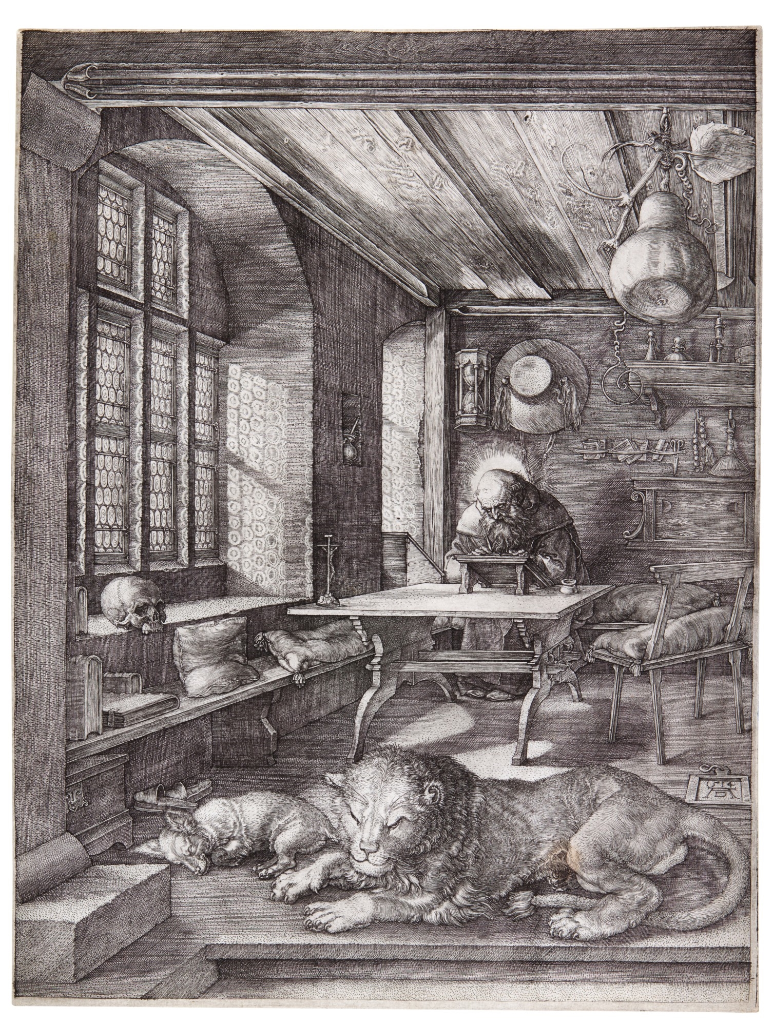 Saint Jerome in his Study (B. 60; M., Holl. 59) by Albrecht Dürer, 1514