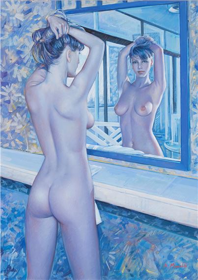 Nudo allo specchio by Alfredo Moraldi, 2001