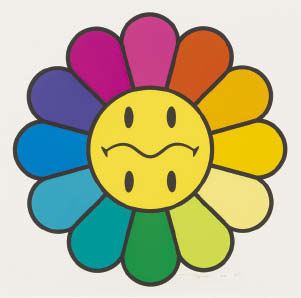 Takashi Murakami | Smile On, Rainbow Flower!! (2020) | MutualArt