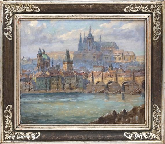 Prag mit dem Hradschin by Václav Příhoda