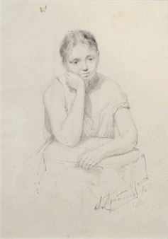 Female portrait - Aleksei Fedorovich Protopopov